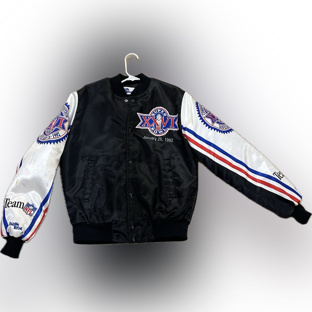 Vintage CHALK LINE NFL SUPER BOWL XXVI JACKET 1992 Buffalo Bills